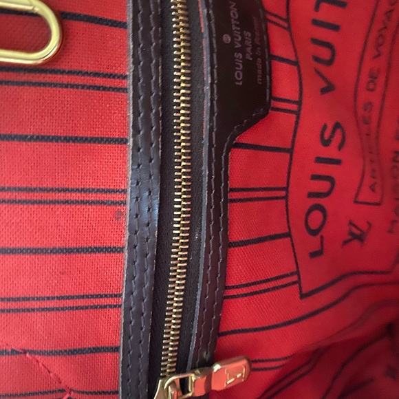Louis Vuitton neverfull MM Damier ebene red interior sold out online - Picture 5 of 12